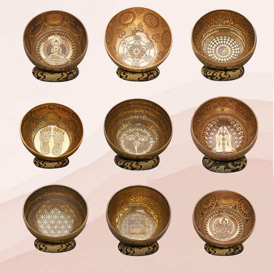 engraved singing bowls image 5